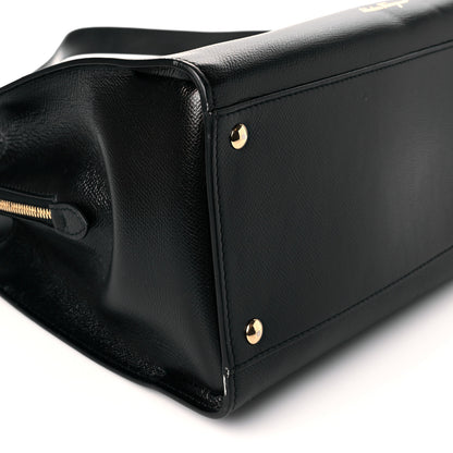 Salvatore Ferragamo Hammered Calfskin Today Satchel Black 5 of 10