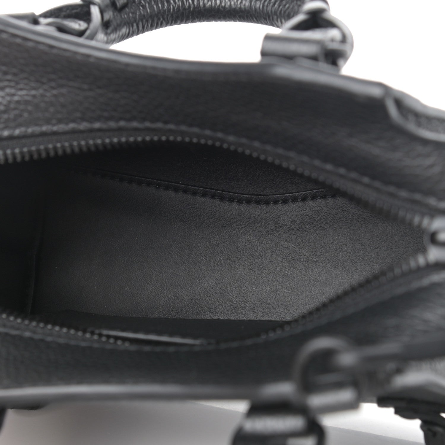 Balenciaga Grained Calfskin Neo Classic Hardware Nano City Crossbody Black 5 of 8