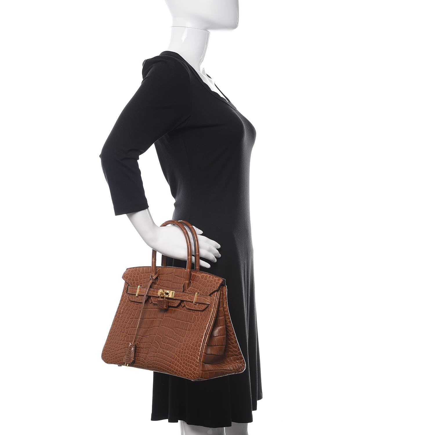 Hermes Matte Alligator Birkin 30 Alezan 2 of 29