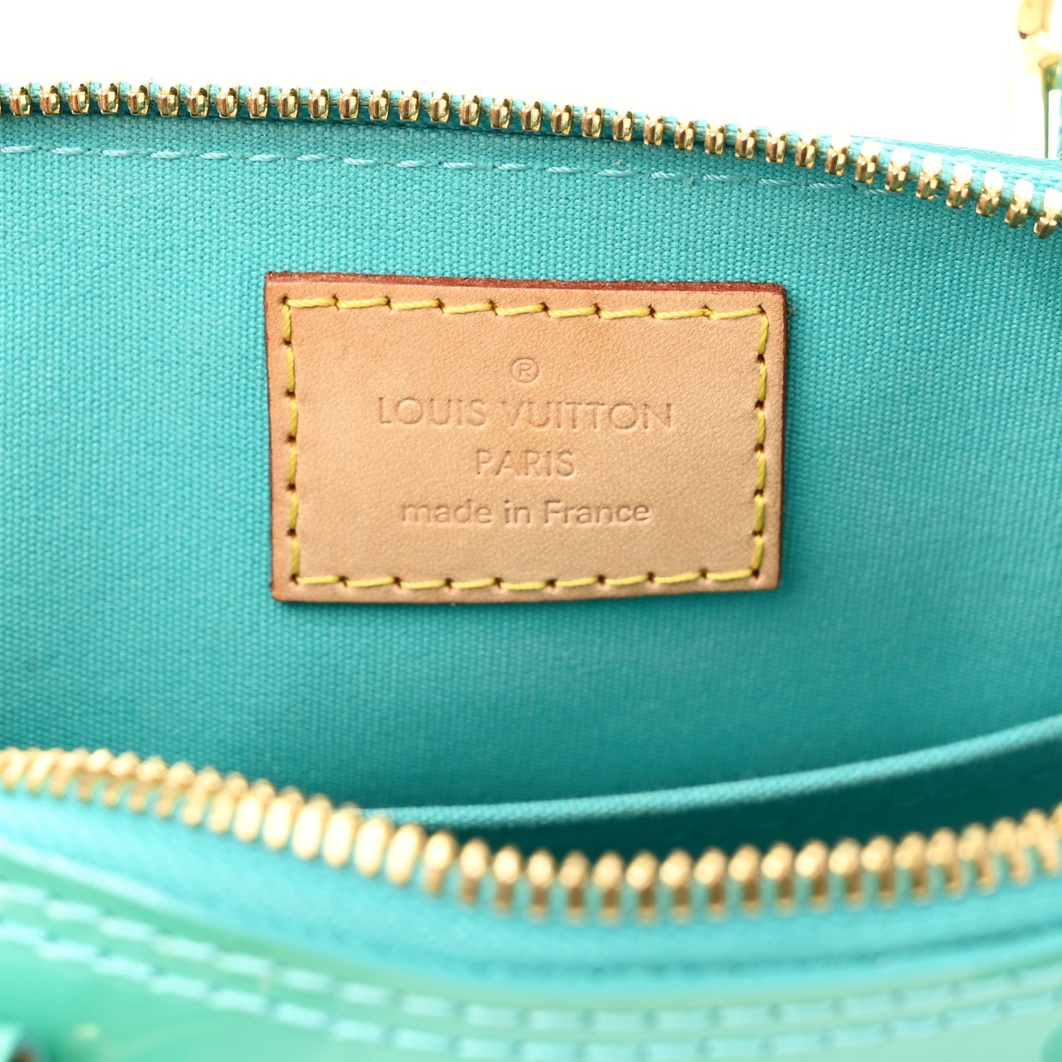 Louis Vuitton Vernis Alma BB Turquoise 6 of 10