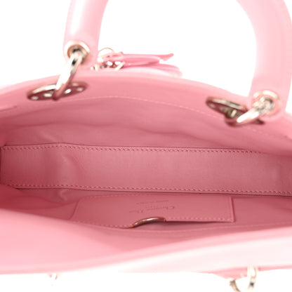 Christian Dior Lambskin Cannage Crystal Medium Lady D-Joy Light Pink 5 of 11