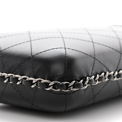 Chanel Lambskin Quilted Chain Around Phone Holder Black 10 of 11