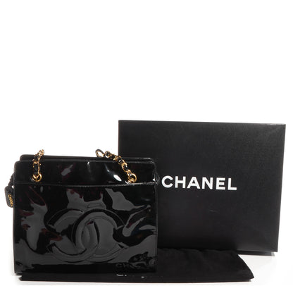 Chanel Patent CC Shoulder Bag Black 5 of 8