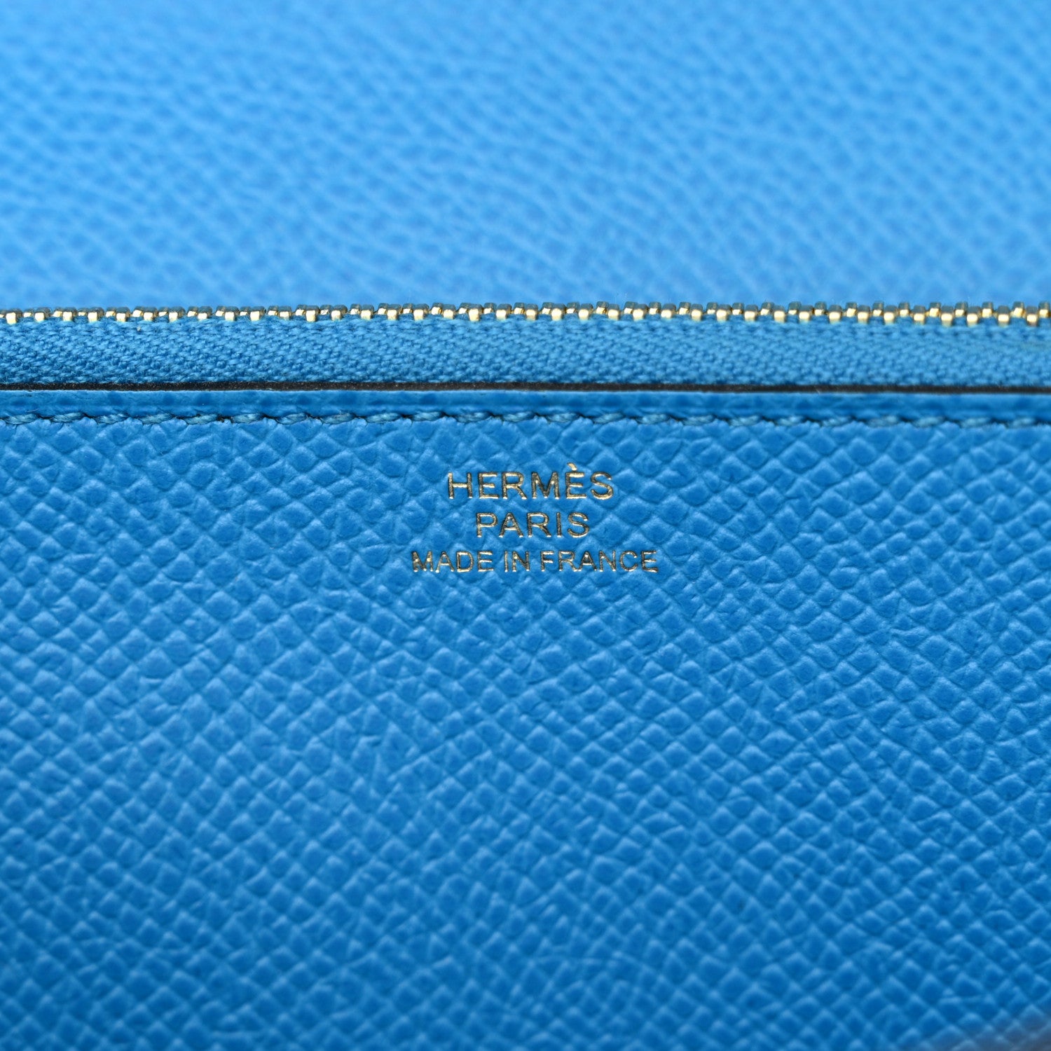 Hermes Epsom Casaque Kelly Wallet To Go Black Bleu Indigo Bleu Frida 6 of 12