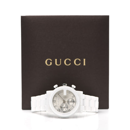 Gucci Stainless Steel Ceramic 38mm G-Chrono Chronograph Quartz Watch White 5 of 5