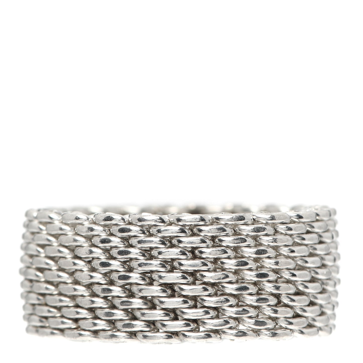 Sterling Silver Somerset Mesh Ring 58 8.25