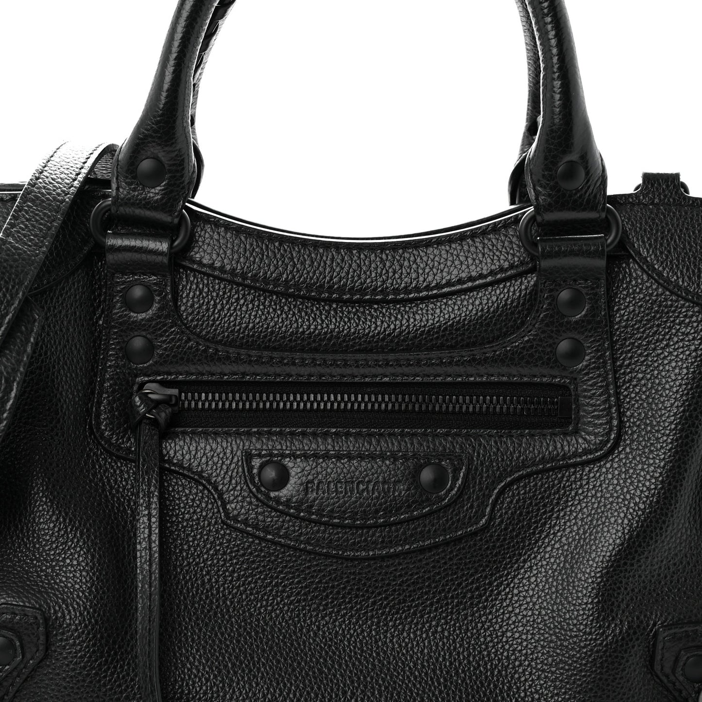 Grained Calfskin Neo Classic Black Hardware S City Black