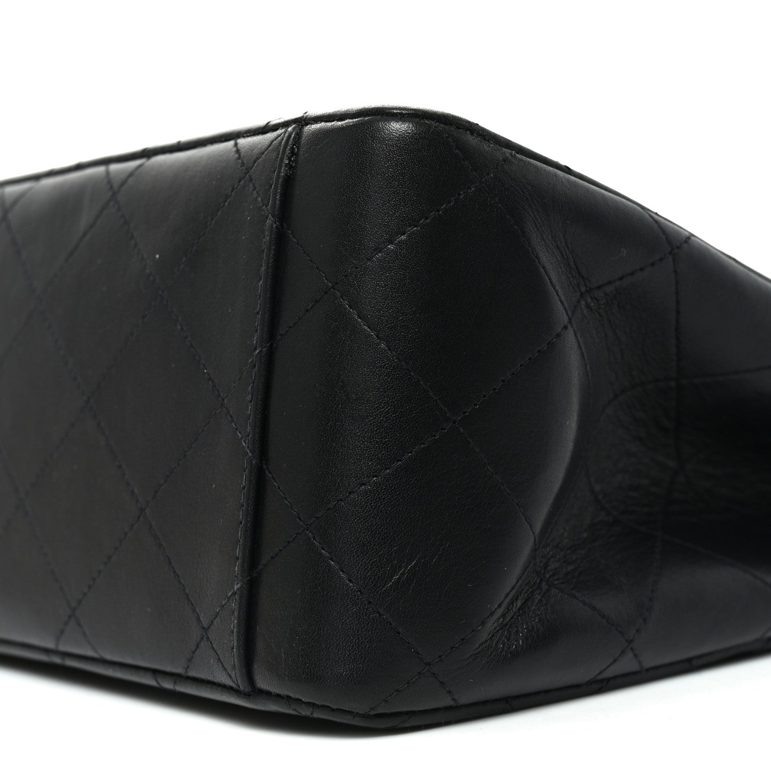 Chanel Lambskin Quilted XL Jumbo Single Flap Black 10 of 10