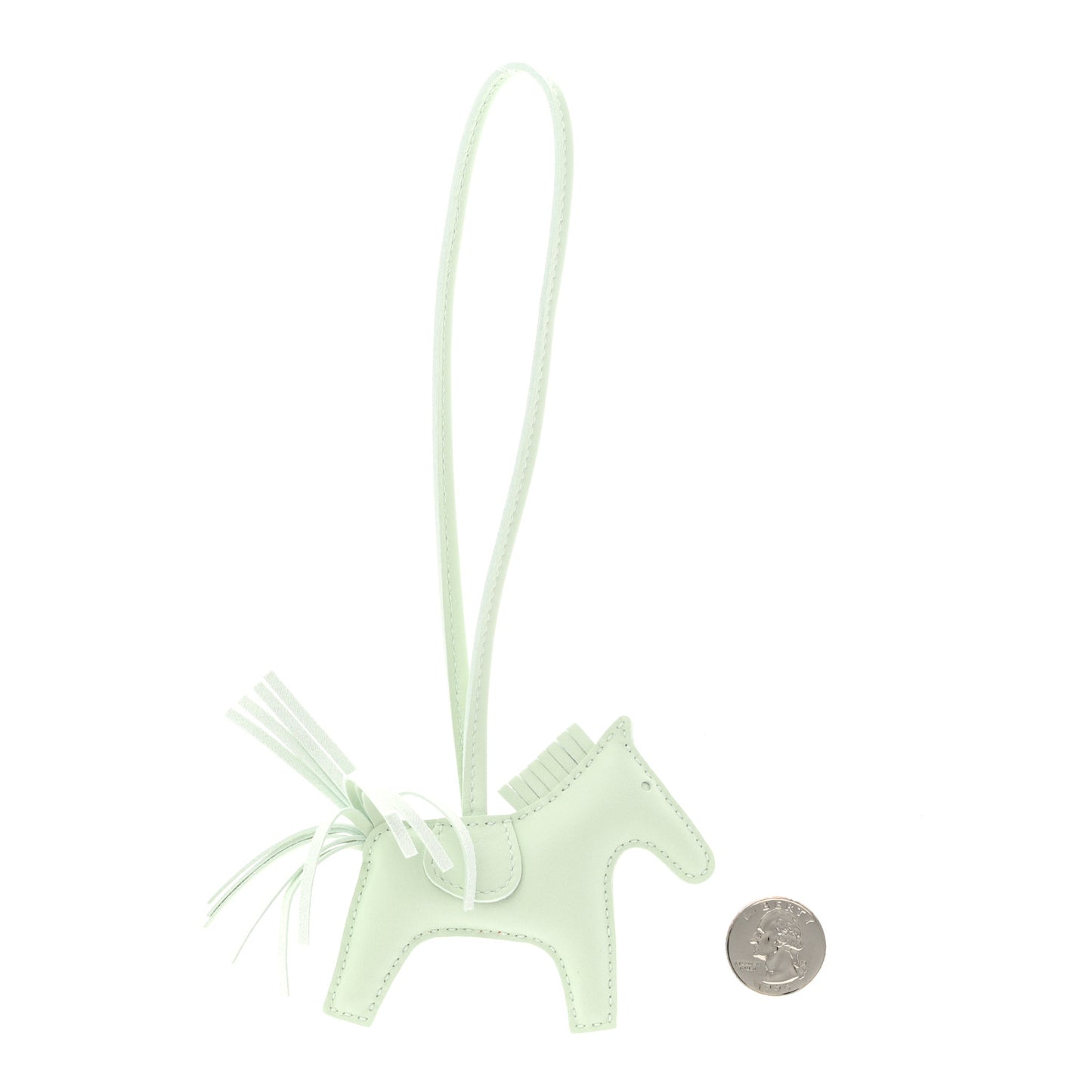 Milo Lambskin Rodeo Horse Bag Charm PM Vert Fizz
