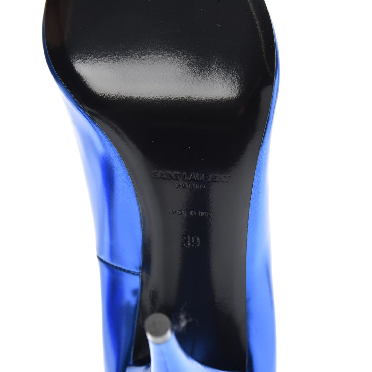 Calfskin Kiki 100 Pumps 39 Bleu Roy