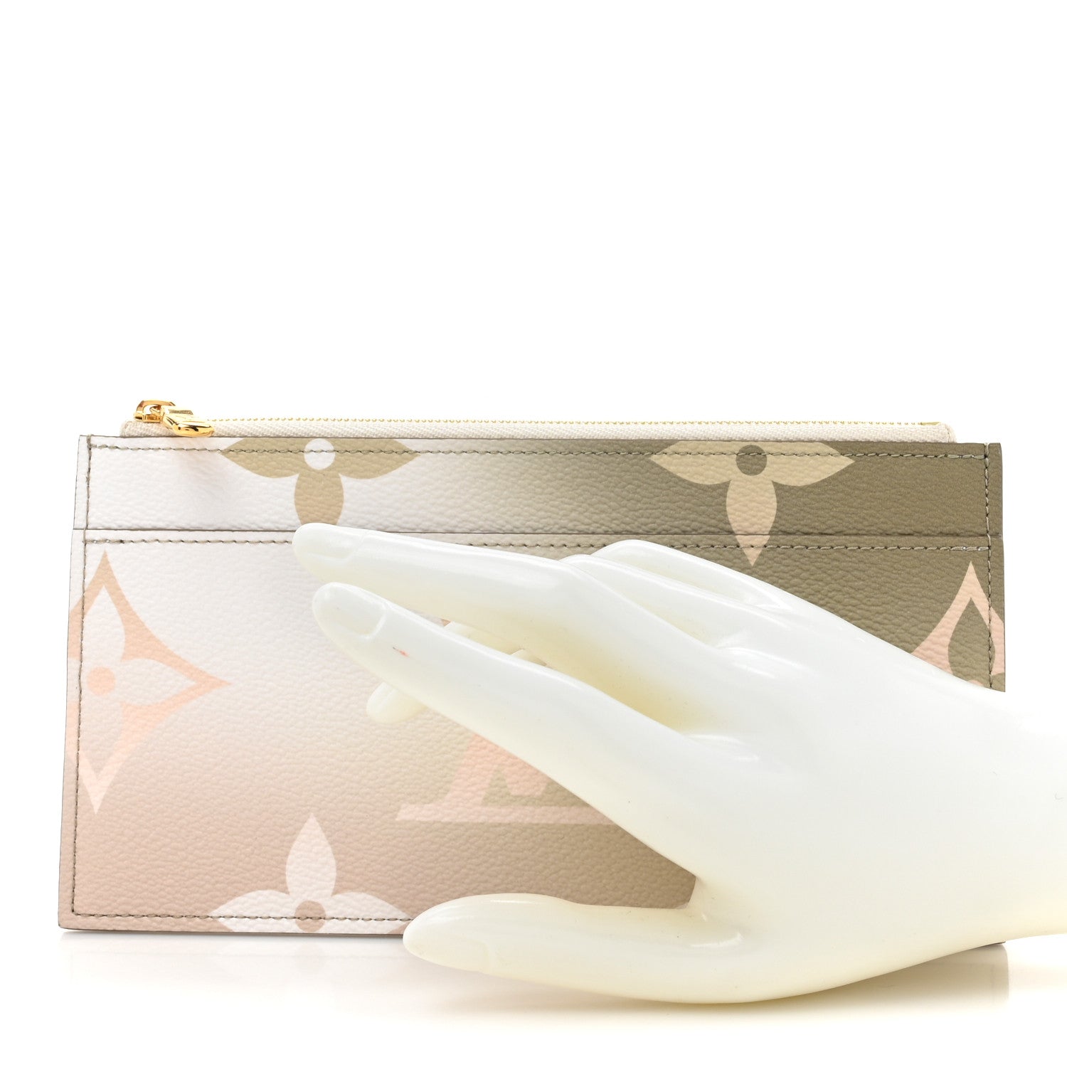 Louis Vuitton Monogram Giant Spring In The City Slim Purse Sunset Kaki 2 of 9