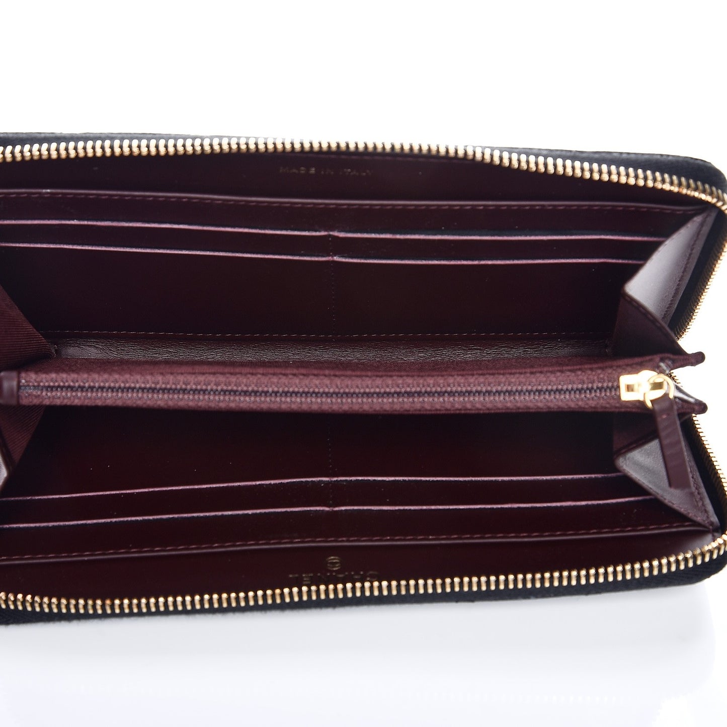 Caviar Quilted Large Gusset Zip Around Wallet Black