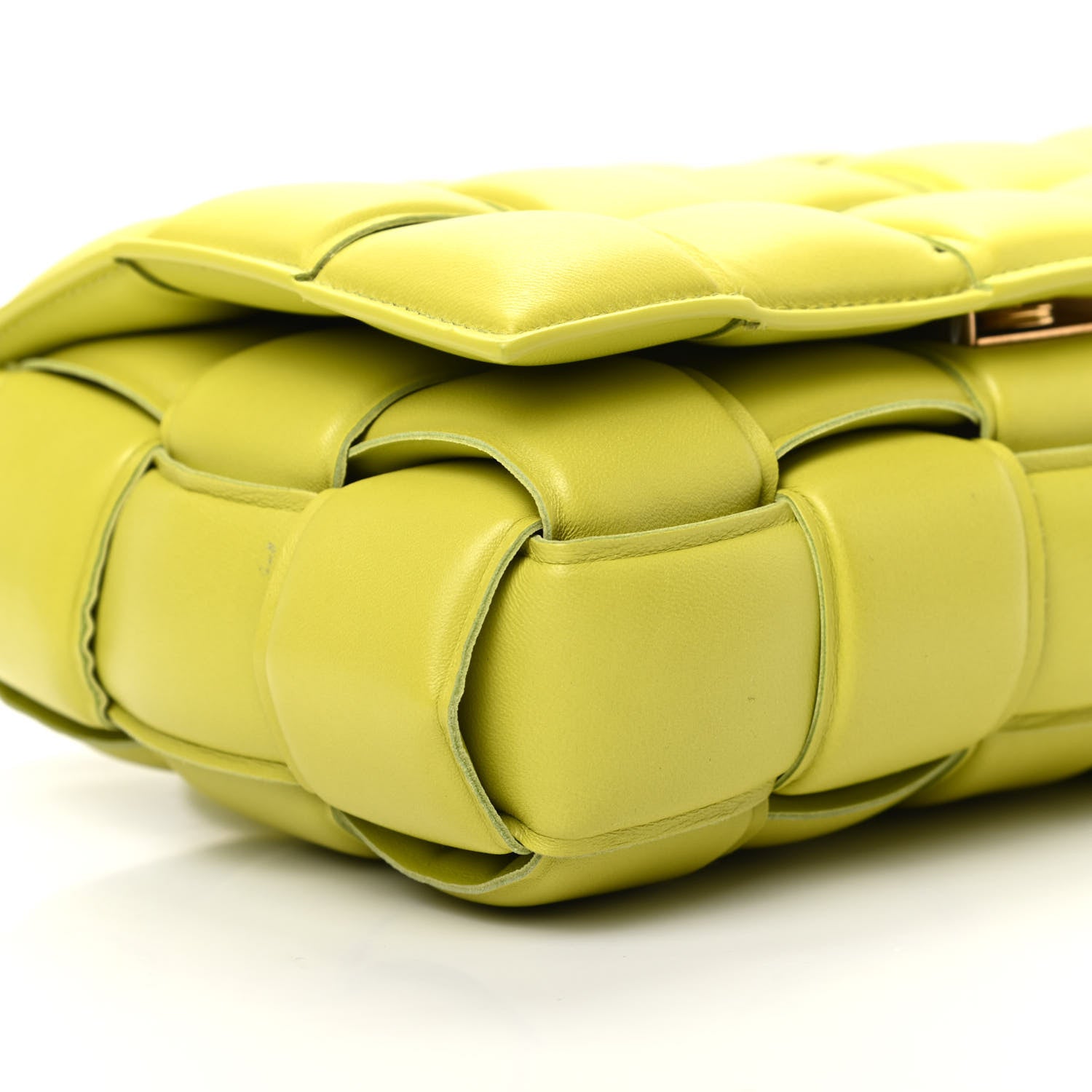 Bottega Veneta Nappa Maxi Intreccio Padded Cassette Crossbody Bag Kiwi 7 of 8
