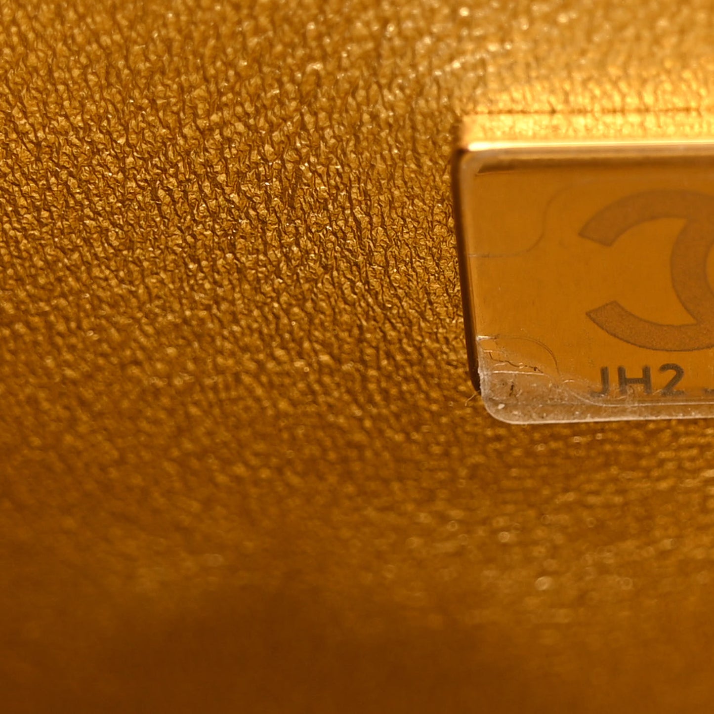Metallic Lambskin Quilted Walk Of Fame Star Bag Gold