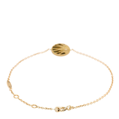 Christian Dior 18K Yellow Gold Diamond Black Onyx Mother of Pearl Rose Celeste Bracelet 3 of 6