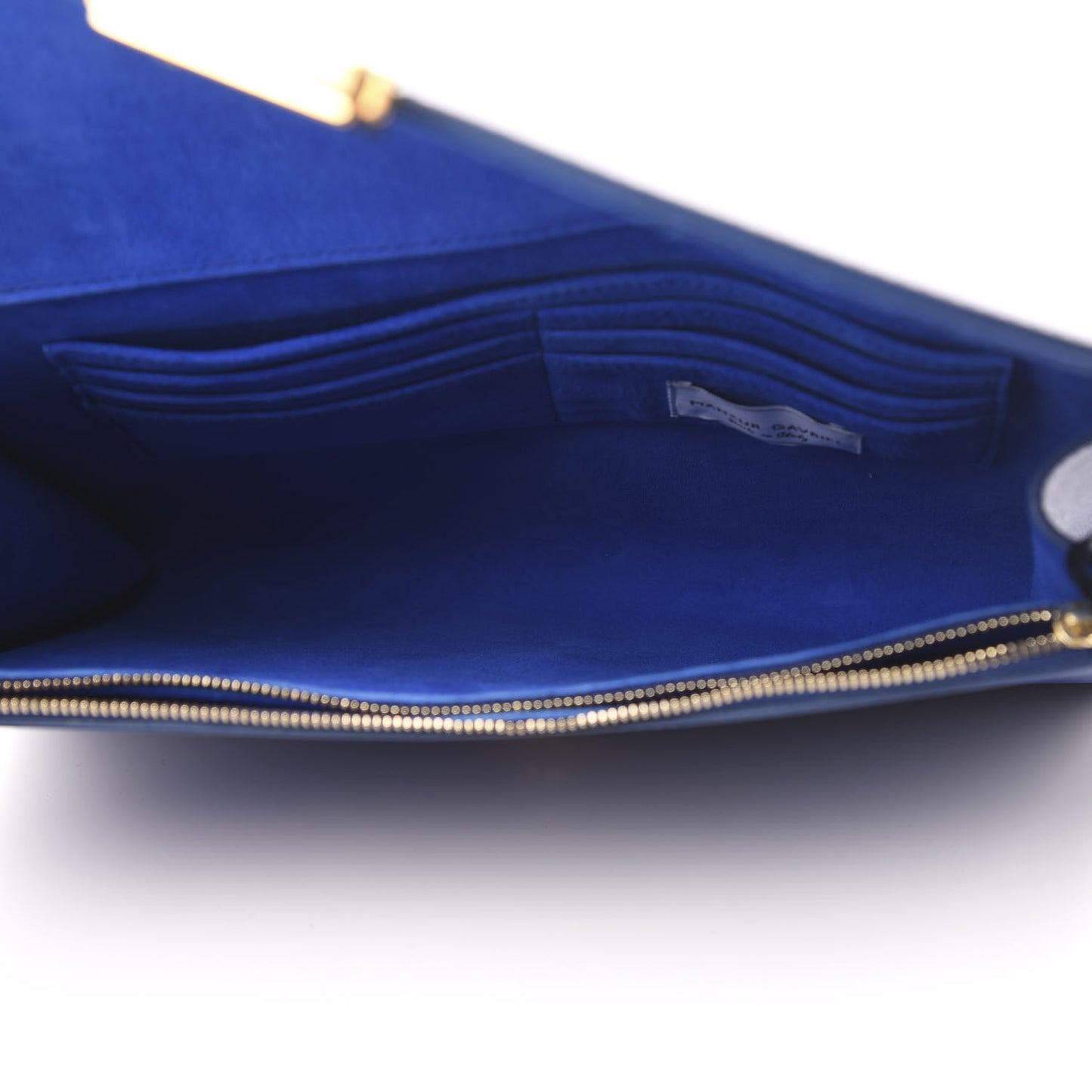 Calfskin Envelope Flat Clutch Blue