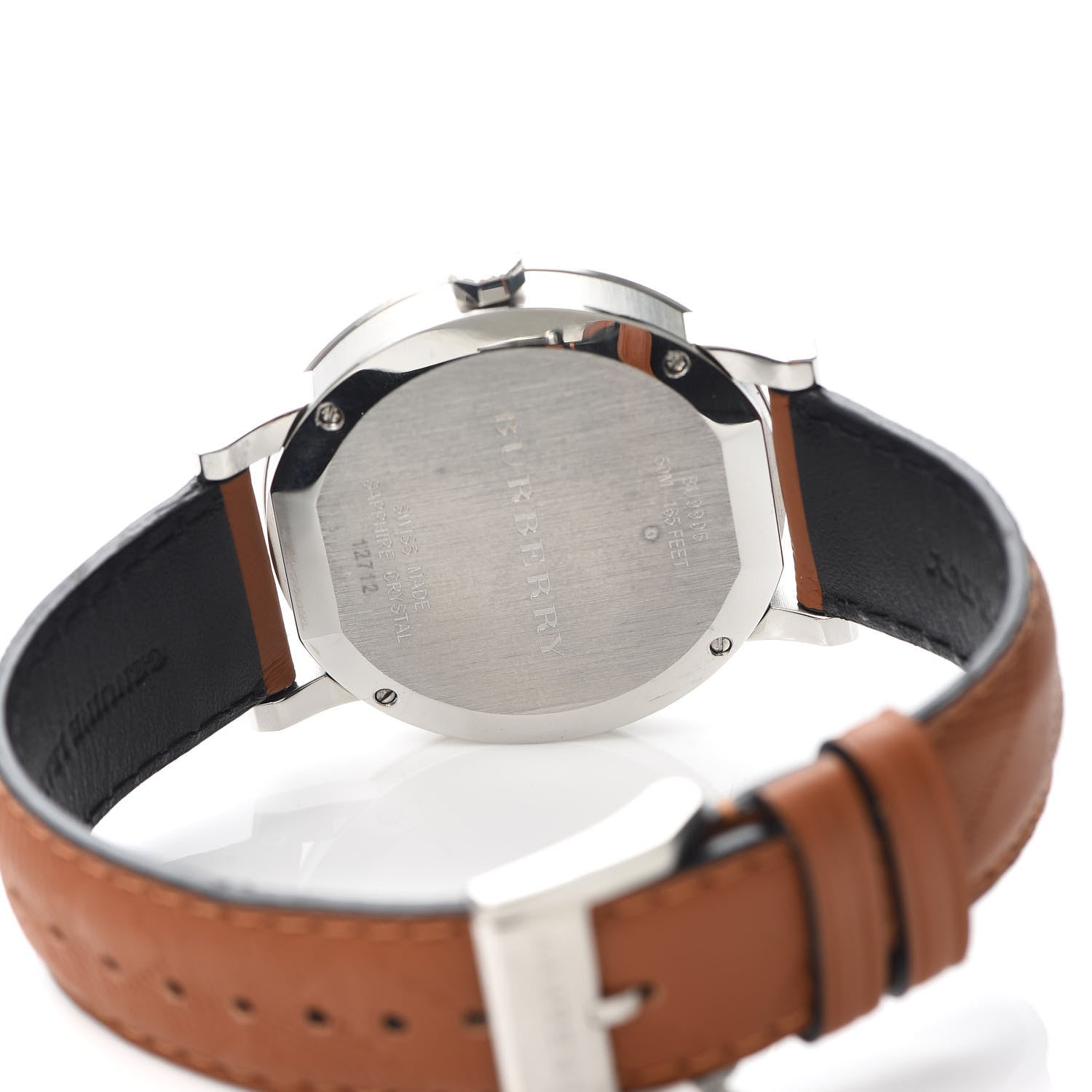 Burberry Stainless Steel Calfskin 42mm The City Quartz Watch Black BU9905 4 of 7