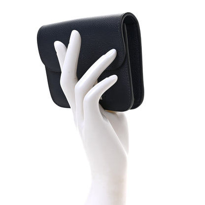 Hermes Evercolor Constance Slim Wallet Bleu Nuit 2 of 7