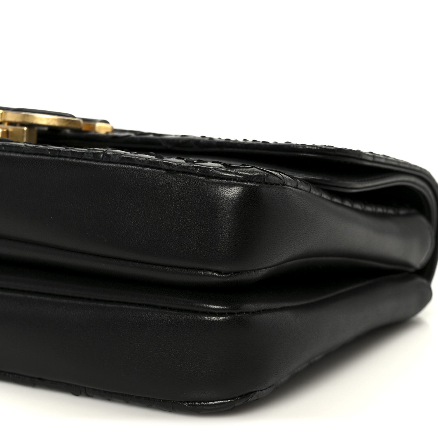 Chanel Snakeskin Large CC Chic Flap Black 11 of 11