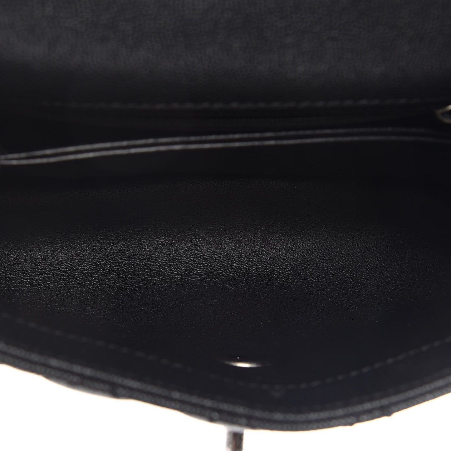 Caviar Lizard Quilted Mini Coco Handle Flap Black