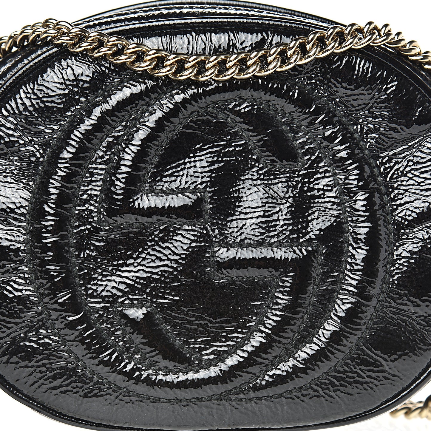 Patent Mini Soho Chain Bag Black