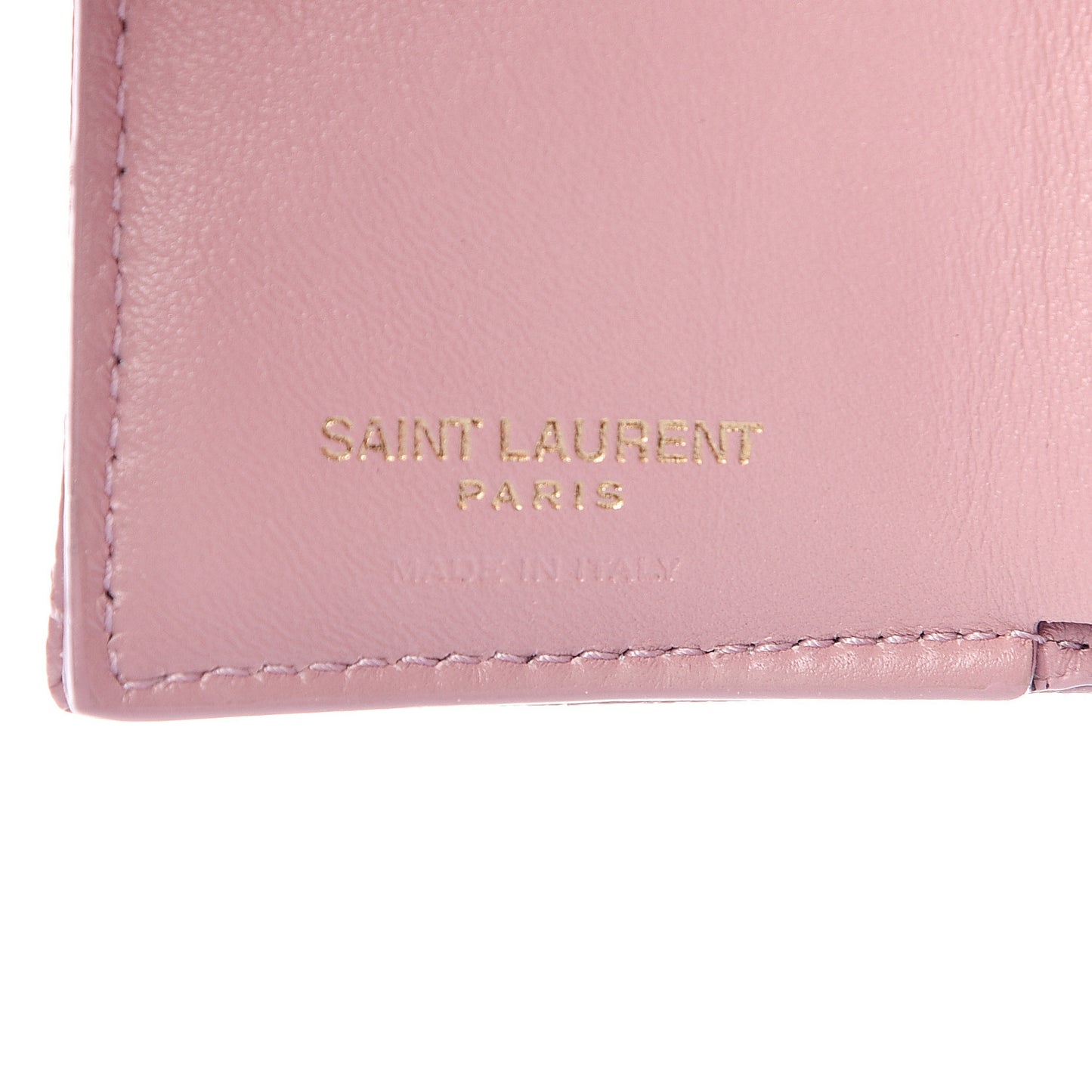 Grain De Poudre Matelasse Chevron Monogram Tiny Wallet Tender Pink