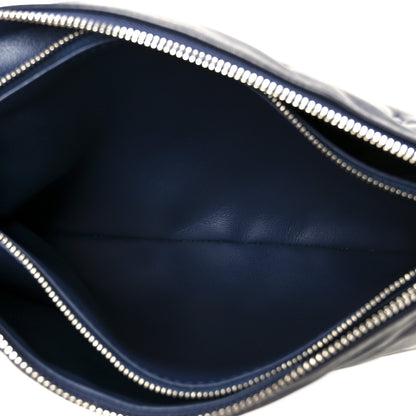 Louis Vuitton Lambskin Embossed Monogram Coussin PM Navy 5 of 11