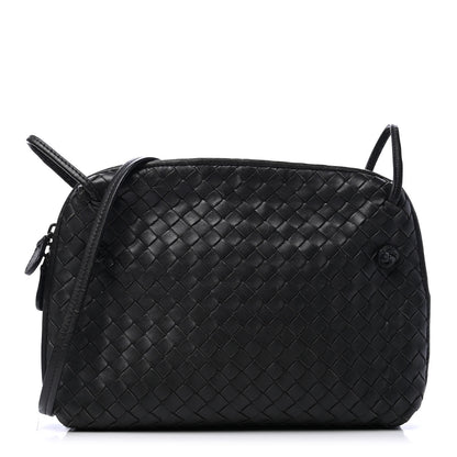 Bottega Veneta Nappa Intrecciato Pillow Crossbody Messenger Black 1 of 5