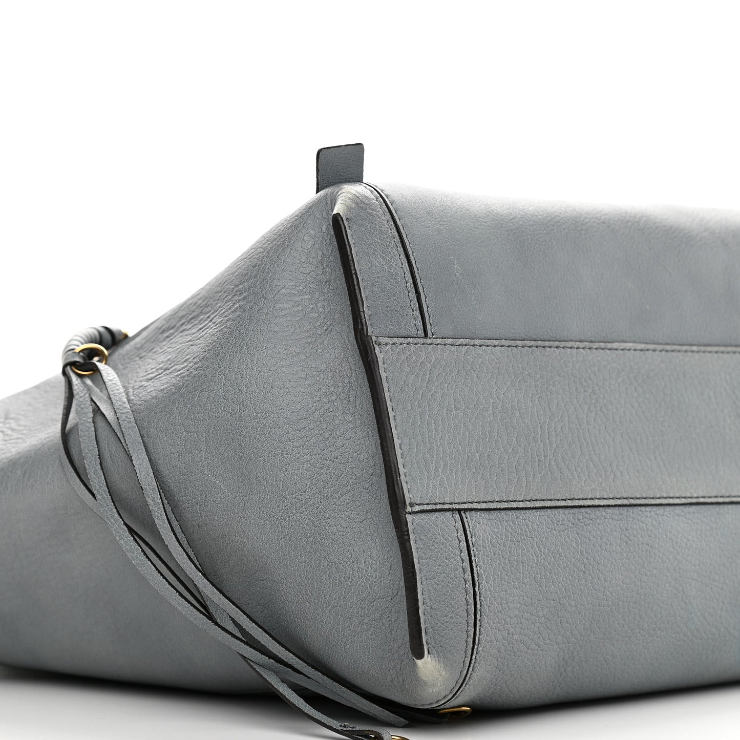 Smooth Calfskin Medium Milo Shopping Tote Cloudy Blue