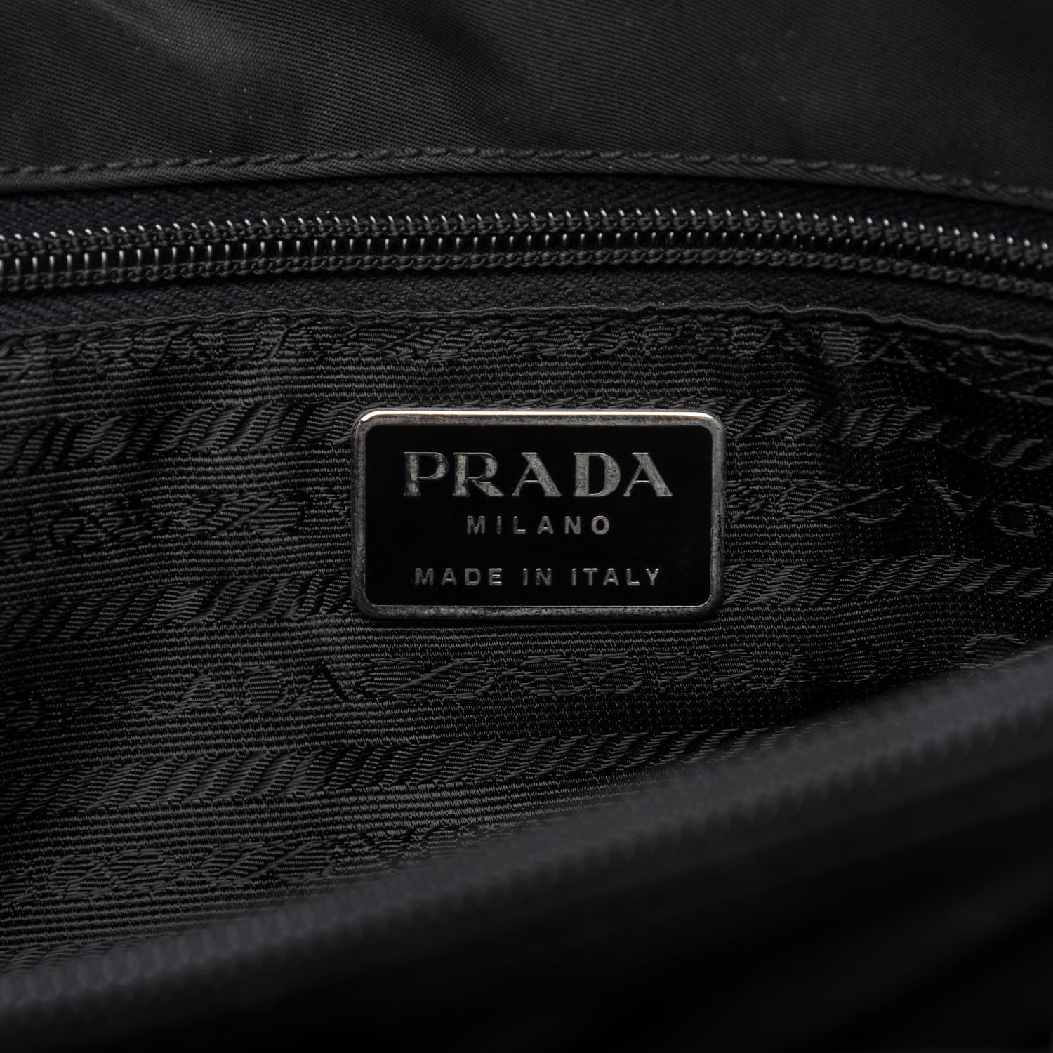 Prada Tessuto Nylon Chain Tote Black 8 of 10