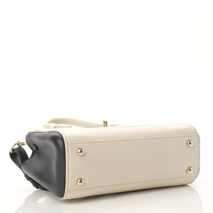 Chanel Grained Calfskin Mini Bi-Color Neo Executive Shopper Tote Beige Black 3 of 14