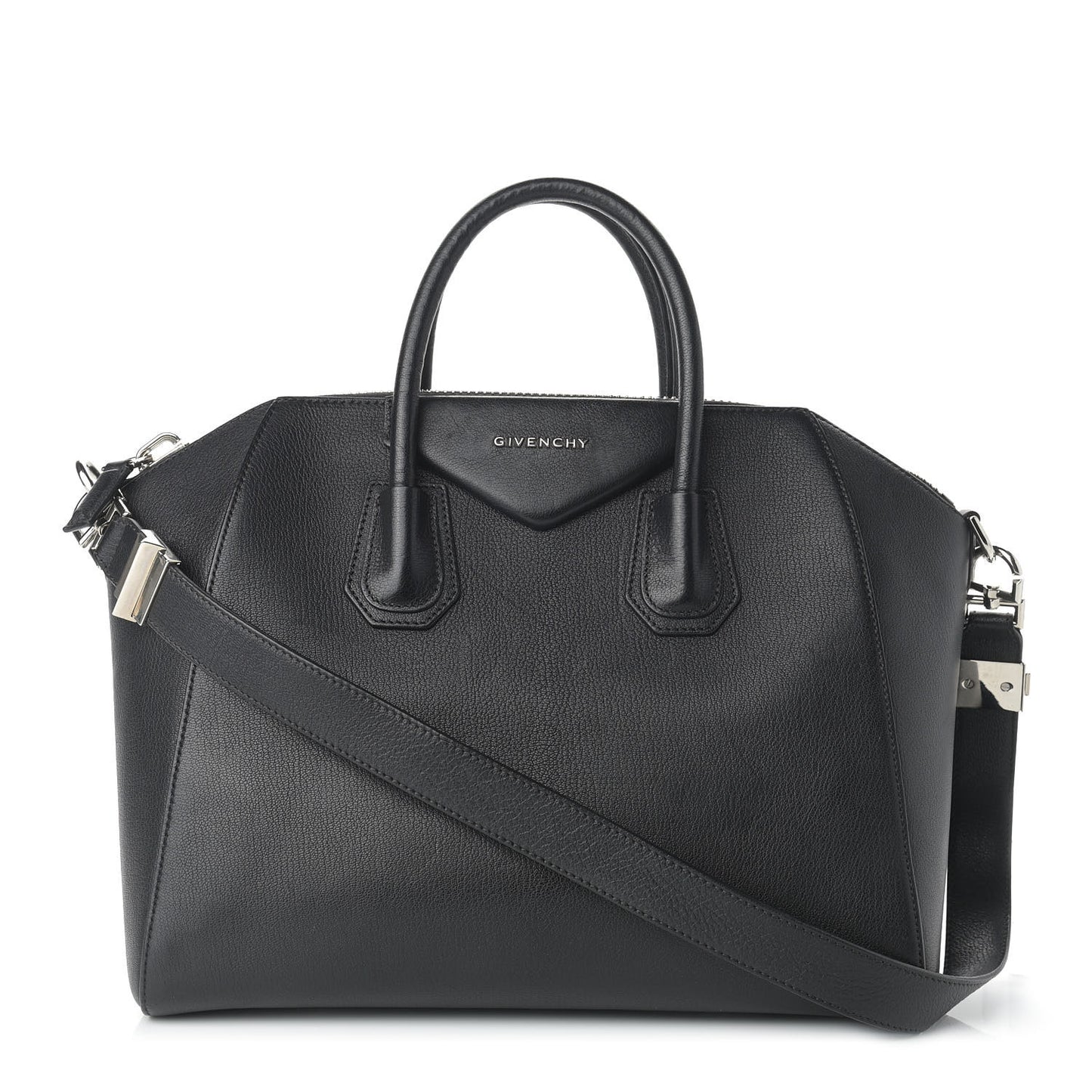 Sugar Goatskin Medium Antigona Black