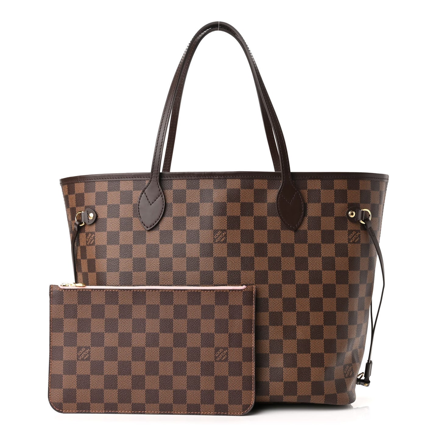 Damier Ebene Neo Neverfull MM Rose Ballerine