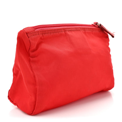 Prada Tessuto Nylon Vela Cosmetic Pouch Rosso 3 of 9
