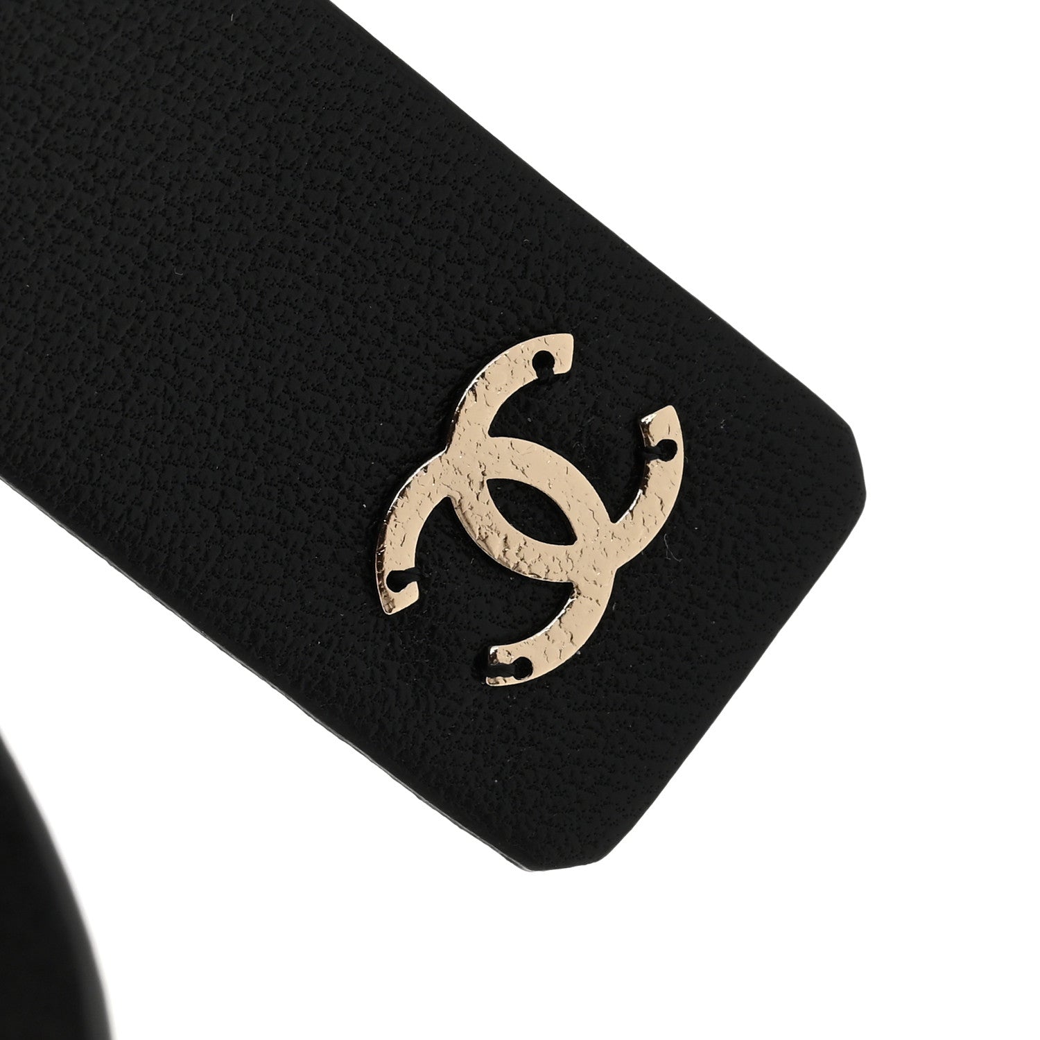 Chanel Lambskin Pearl CC Chain Belt XS Black 3 of 3
