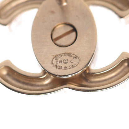 Chanel Metal CC Turnlock Interchangeable Earrings Gold 6 of 7