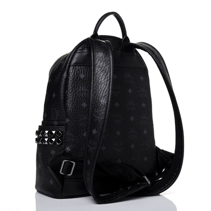 MCM Visetos Small Side Stud Stark Backpack Black 2 of 16