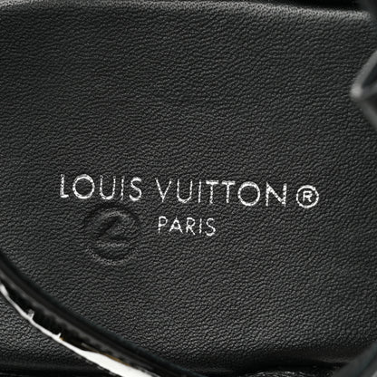Louis Vuitton Patent Monogram Vedette Mule Sandals 36 Black 7 of 7