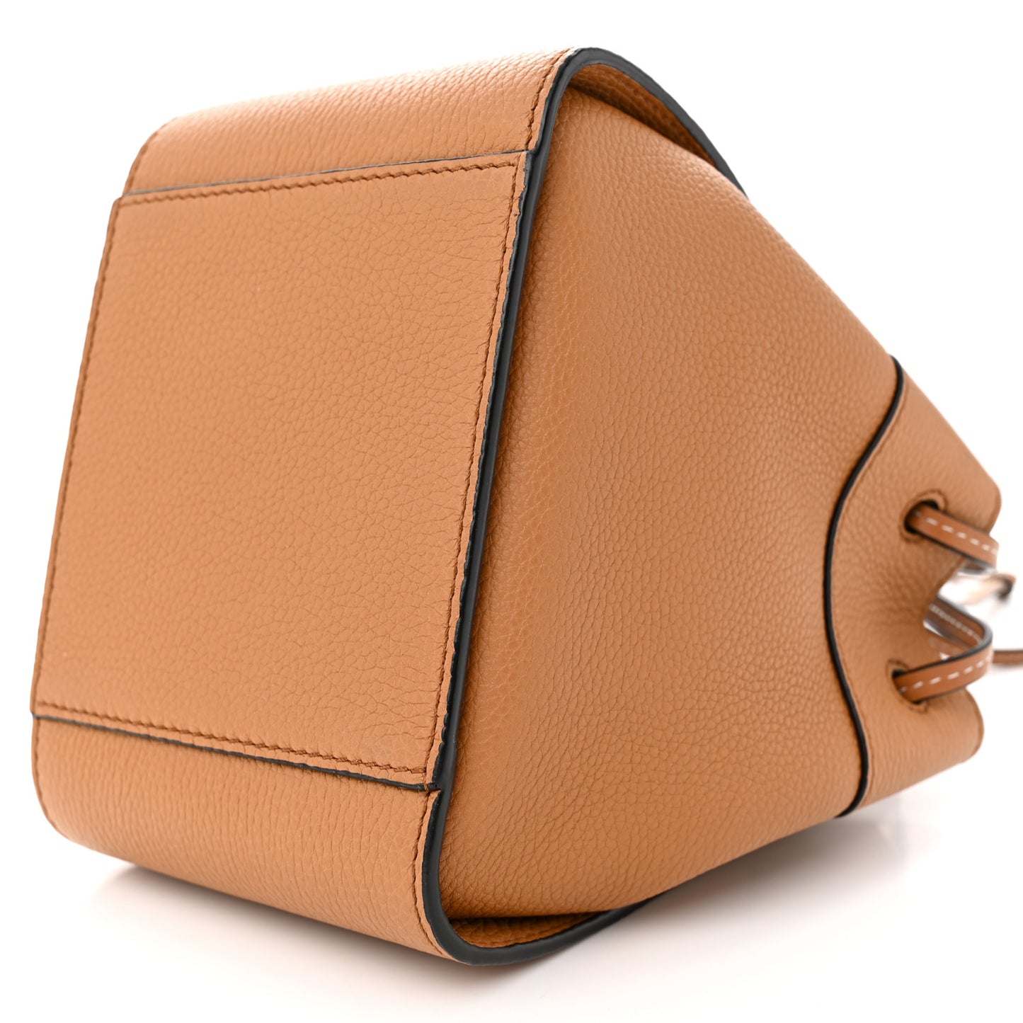 Grained Calfskin Mini Hammock Shoulder Bag Light Caramel