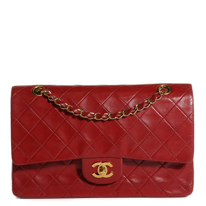 Chanel Lambskin Quilted Medium Double Flap Red 1 of 9