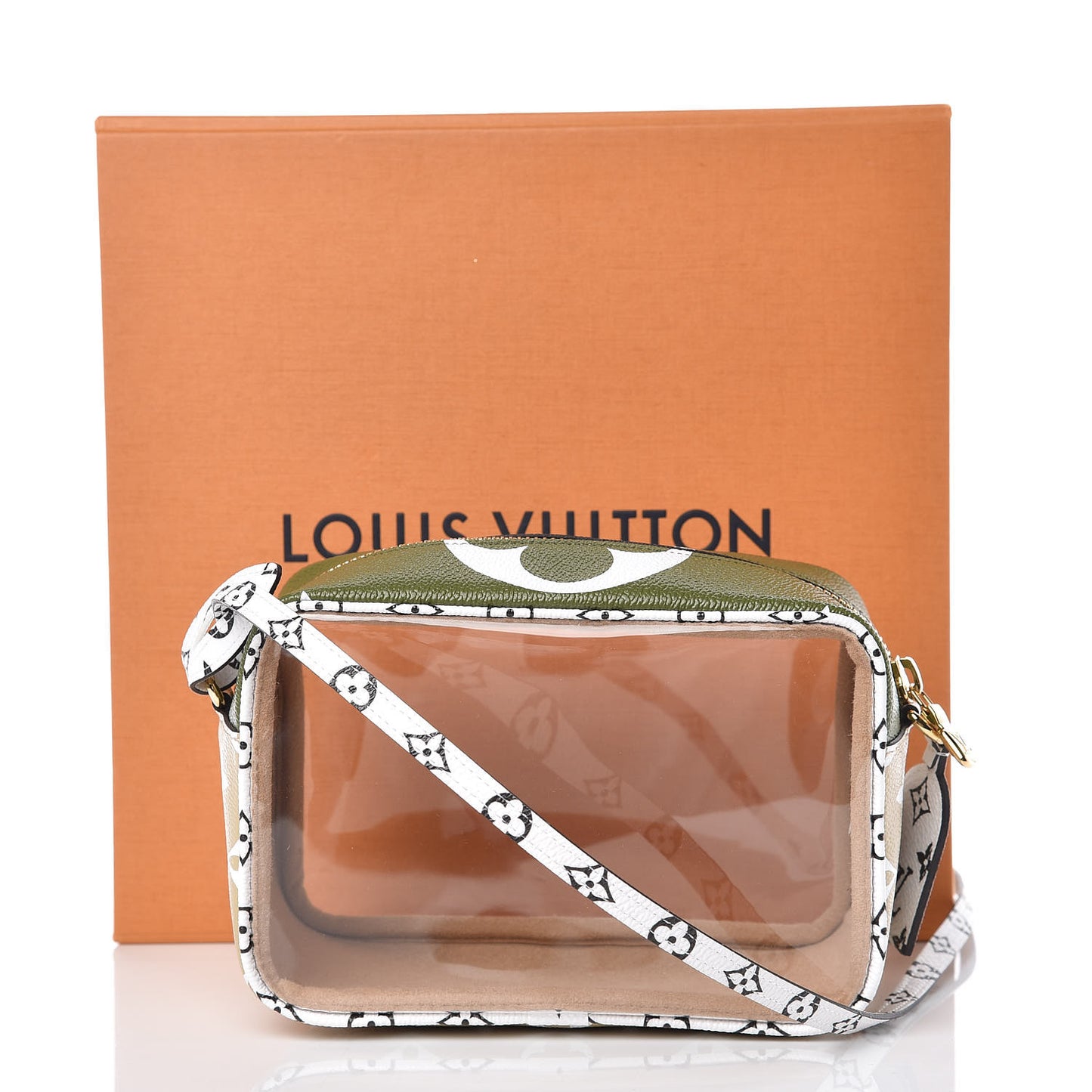 Monogram Giant Beach Pouch Kaki