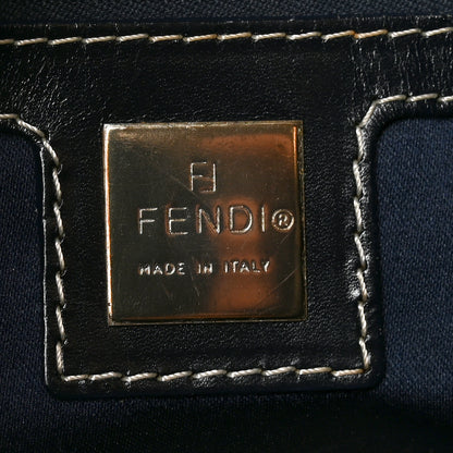 Fendi Zucchino Baguette Navy 6 of 10