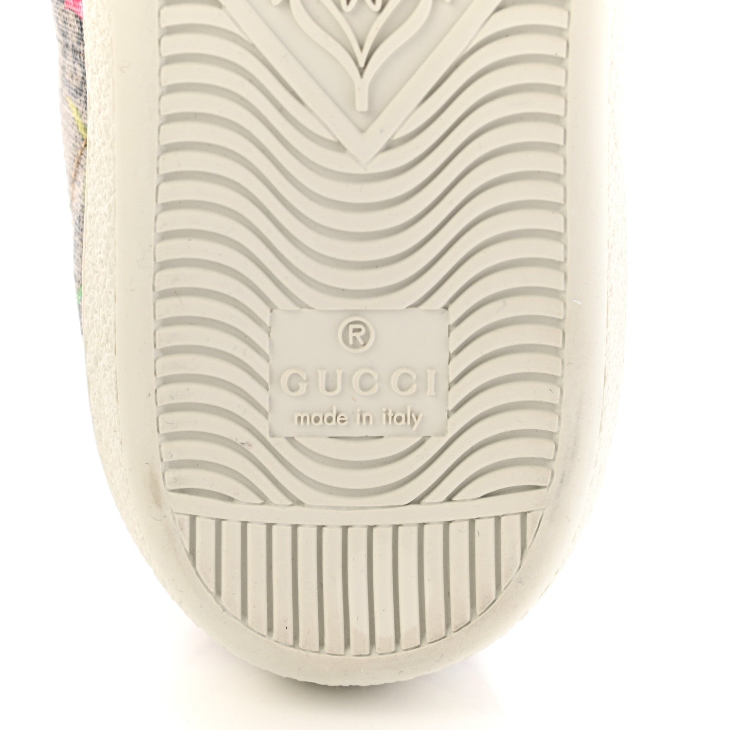 Gucci GG Supreme Monogram Flora Web Womens Ace Sneakers 35 Beige Multicolor Rosso 7 of 10