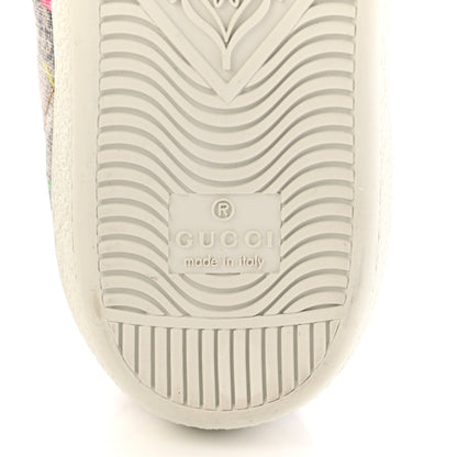 Gucci GG Supreme Monogram Flora Web Womens Ace Sneakers 35 Beige Multicolor Rosso 7 of 10