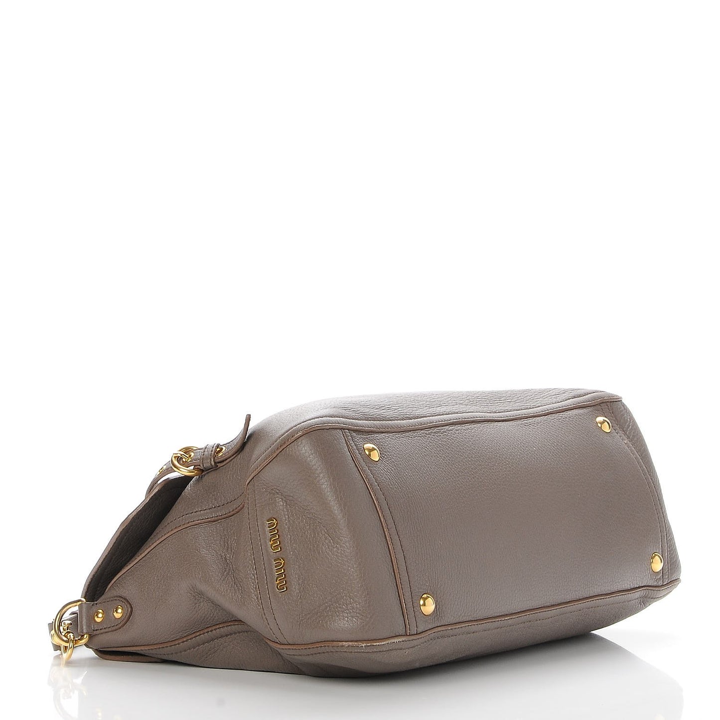 Cervo Front Buckle Satchel Taupe
