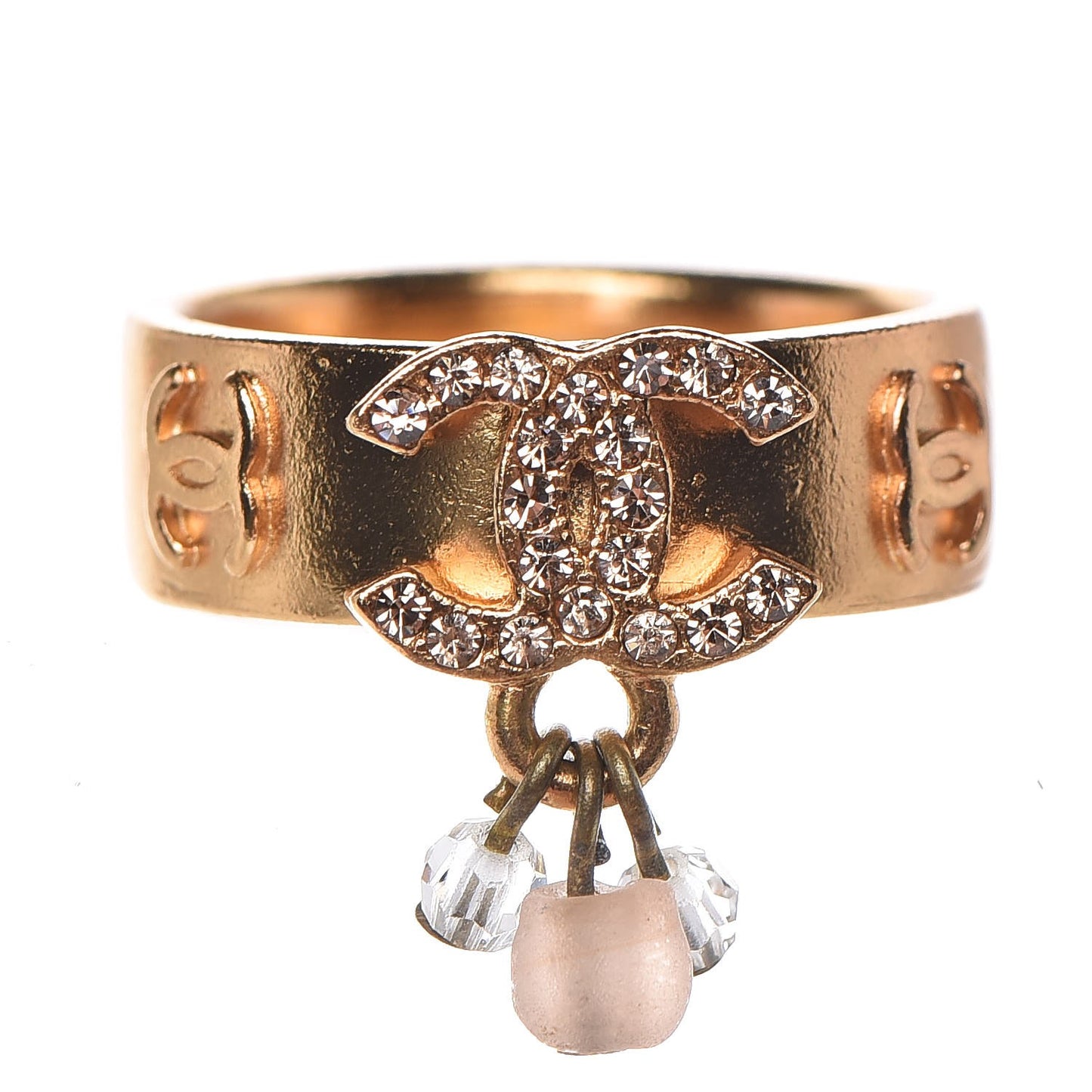 Crystal CC Logo Ring 53.1 6.5 Gold