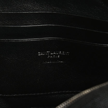 Saint Laurent Grain De Poudre Matelasse Monogram Mini Lou Camera Bag Black 5 of 10