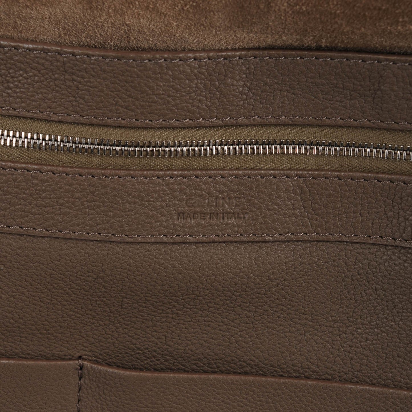 Grained Calfskin Medium Horizontal Cabas Phantom Taupe