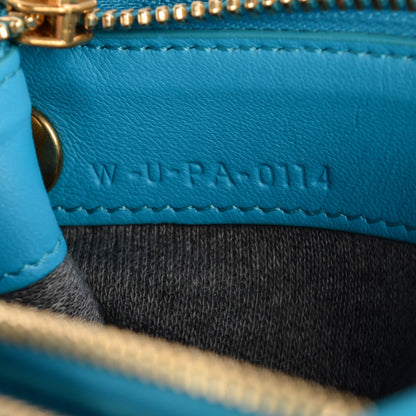 Celine Lambskin Small Trio Crossbody Bag Turquoise 6 of 8