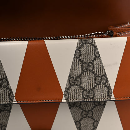Gucci GG Supreme Monogram Calfskin Colorblock Small Dionysus Shoulder Bag White Brown 11 of 14